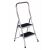 KRAUSE Toppy XL 2-step aluminum step stool, angled view