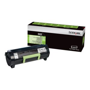 Čierny toner Lexmark 50F2000 pre tlačiarne MS310, MS410, MS510, MS610 na bielom pozadí - Tlačiarne a skenery