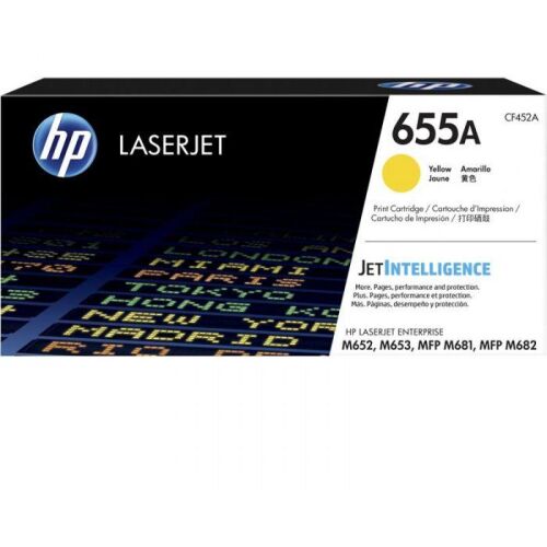 HP 655A Sárga Toner M681 és M682 LaserJet Nyomtatókhoz