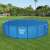 Bestway Steel Pro MAX Pool mit Flowclear Solarabdeckung in einer Gartenumgebung
