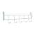 White over-the-door hook rack with 5 hooks