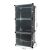Cipős 3-module black shoe rack with 6 shelves, 92x40x31 cm, modular shoe storage