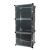 Ruhhy modular shoe rack with transparent doors, 3-tier