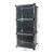 Cipős 3-module black shoe rack with 6 shelves, 92x40x31 cm, modular shoe storage