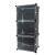 Cipős 3-module black shoe rack with 6 shelves, 92x40x31 cm, modular shoe storage