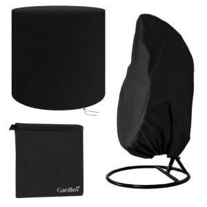 Set de huse pentru scaun suspendat Gardlov, inclusiv husa, husa de depozitare și husa pentru bază - Accesorii pentru mobilier de gradina