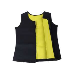 Black neoprene fitness slimming vest, size L - Body shaping