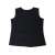 Black neoprene fitness slimming vest, size L, back view