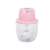 Pink electric food chopper for chopping vegetables, fruits, nuts, and herbs