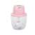 Pink electric food chopper for chopping vegetables, fruits, nuts, and herbs