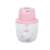 Pink electric food chopper for chopping vegetables, fruits, nuts, and herbs
