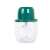 Green electric food chopper for chopping vegetables, fruits, nuts, and herbs