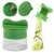 Spiral vegetable slicer for hard vegetables, 8cm x 10cm, green, making zucchini noodles