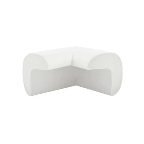 Samolepiace penové chrániče rohov na nábytok, 4 ks - Biela