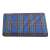 Blue checkered picnic blanket with handle, waterproof, folded