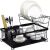 Ruhhy Two-tier pot dryer with drip tray, metal/plastic, 43 x 29 x 27 cm, black 99261728