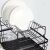 Ruhhy Two-tier pot dryer with drip tray, metal/plastic, 43 x 29 x 27 cm, black 99261728