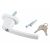 MT Malatec window handle with keys and screws