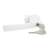 MT Malatec window handle with lock, white, 2 keys