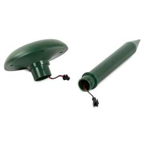 Solárny odpudzovač krtkov, rozobratý, zobrazuje časti - Odpudzovače hlodavcov