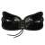 Black strapless push up bra with adjustable lace