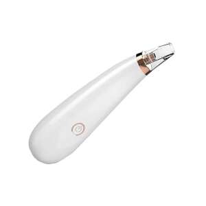 White electric blackhead remover with gold accents - Facial care device