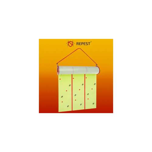 Repest 10 meter sticky fly trap roll, yellow, green, red, hanging, fly trap, insect trap