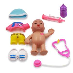 Berni az interaktív baba élethű hanghatásokkal, orvosi eszközökkel és cumival - baba gyógyító szett (BBJ) 58081674 Babák - Interaktív