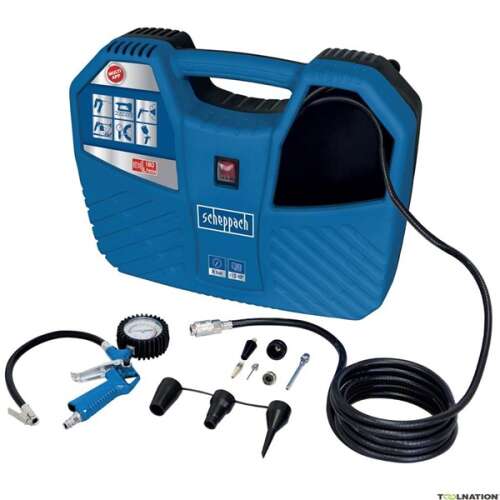 Scheppach Air Force 2 oil-free portable compressor with accessories