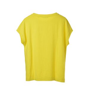 s. Oliver tricou galben cu nervuri pentru femei – 42 128089083 - Îmbrăcăminte pentru femei