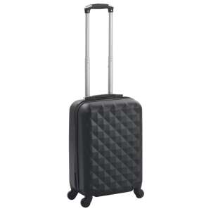 vidaXL fekete keményfalú ABS gurulós bőrönd 58094256 