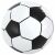 Inflatable soccer ball, black and white