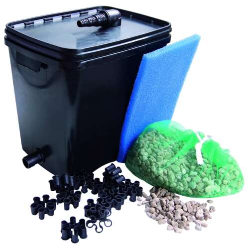 Set filtru pentru iaz Ubbink FiltraPure 4000, 26L, include material filtrant, pompă și accesorii