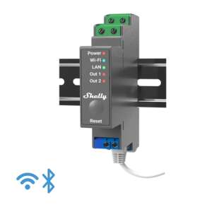 Shelly Pro 2 smart relay, 2 channel, DIN rail mounting, Wi-Fi, LAN, Bluetooth - Shelly