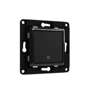 Shelly Wall Switch 1 Button Black, smart home switch for lights, compatible with Shelly 1, Shelly 1PM, Shelly 2.5, Shelly Plus 1, Shelly Plus 1PM, Shelly Plus 2PM, Shelly Plus i4 - Shelly