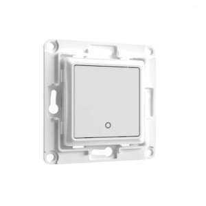 Shelly Wall Switch 1 Button White, smart home switch for lights, compatible with Shelly 1, Shelly 1PM, Shelly 2.5, Shelly Plus 1, Shelly Plus 1PM, Shelly Plus 2PM, Shelly Plus i4 - Electrical Installation