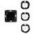 Shelly Wall Switch 2xbtn black, compatible with Shelly 2.5, Shelly 1L/Dimmer, Shelly Plus smart home devices