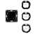 Shelly Wall Switch 2xBtn Black, compatible with Shelly 1, Shelly 1PM, Shelly 2.5, Shelly Plus 1, Shelly Plus 1PM, Shelly Plus 2PM, Shelly Plus i4