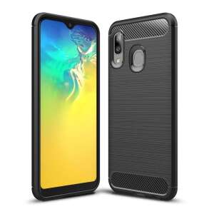 Silikónové zadné puzdro Forcell Carbon pre Samsung Galaxy A20e – čierne 58104952 - Puzdrá na telefóny