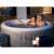 Couple enjoying the Bestway Lay-Z-Spa St. Lucia inflatable hot tub