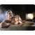 Couple enjoying the Bestway Lay-Z-Spa St. Lucia inflatable hot tub