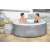 Bestway Lay-Z-Spa St. Lucia inflatable hot tub with air jets, couple enjoying the hot tub