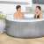 Couple relaxing in the Bestway Lay-Z-Spa St. Lucia inflatable hot tub