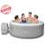 Bestway Lay-Z-Spa St. Lucia inflatable hot tub with air jets, people enjoying the hot tub