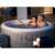 Couple enjoying the Bestway Lay-Z-Spa St. Lucia inflatable hot tub