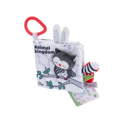 Sinnesbuch mit weichen Tier-Schwanzanhängern, Eule, Marke Tololo