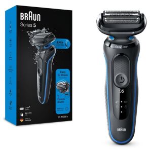 Rasierer Braun 51-B1000S, nass und trocken, schwarz/blau