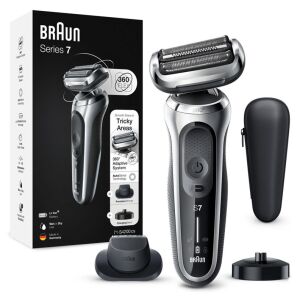 Braun Series 7 71-S4200CSC Electric Shaver, Silver, with charging stand and travel case - Braun Electric razor