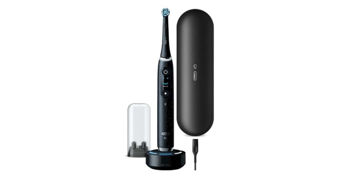 Oral-B iO10 Cosmic Black Electric Toothbrush, Black | Pepita.com
