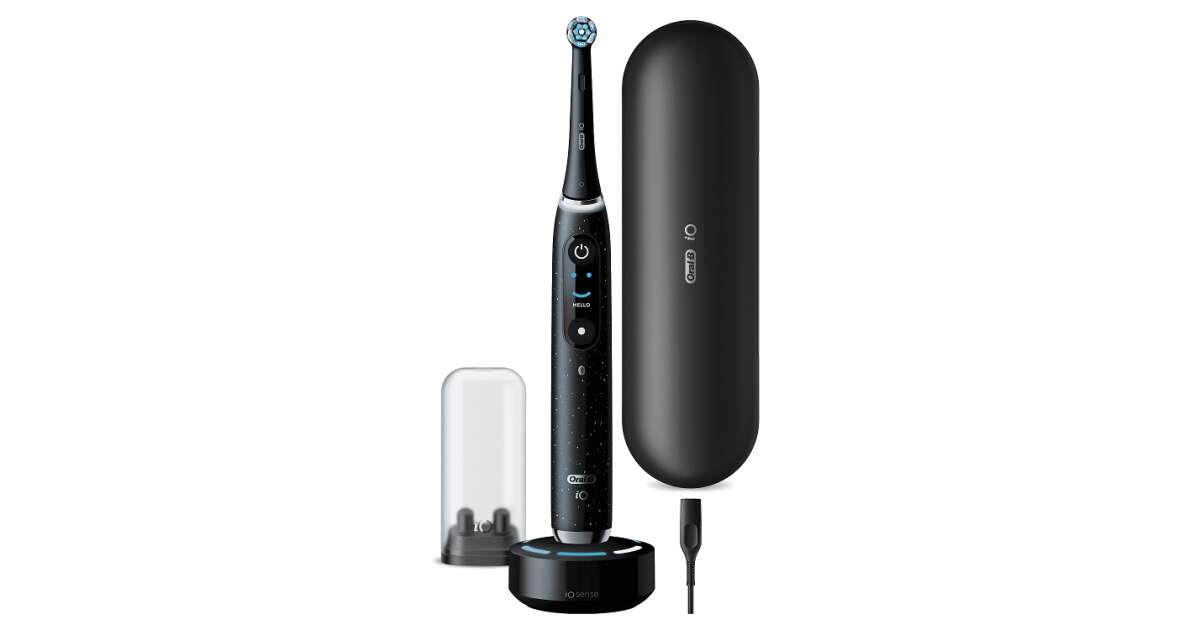 Oral-B iO10 Cosmic Black Electric Toothbrush, Black | Pepita.com